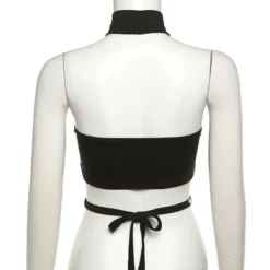 Women Halter Neck Sexy Backless Lace-Up Diamond Top -Women Fashion Shop 3d62420c02ac866b