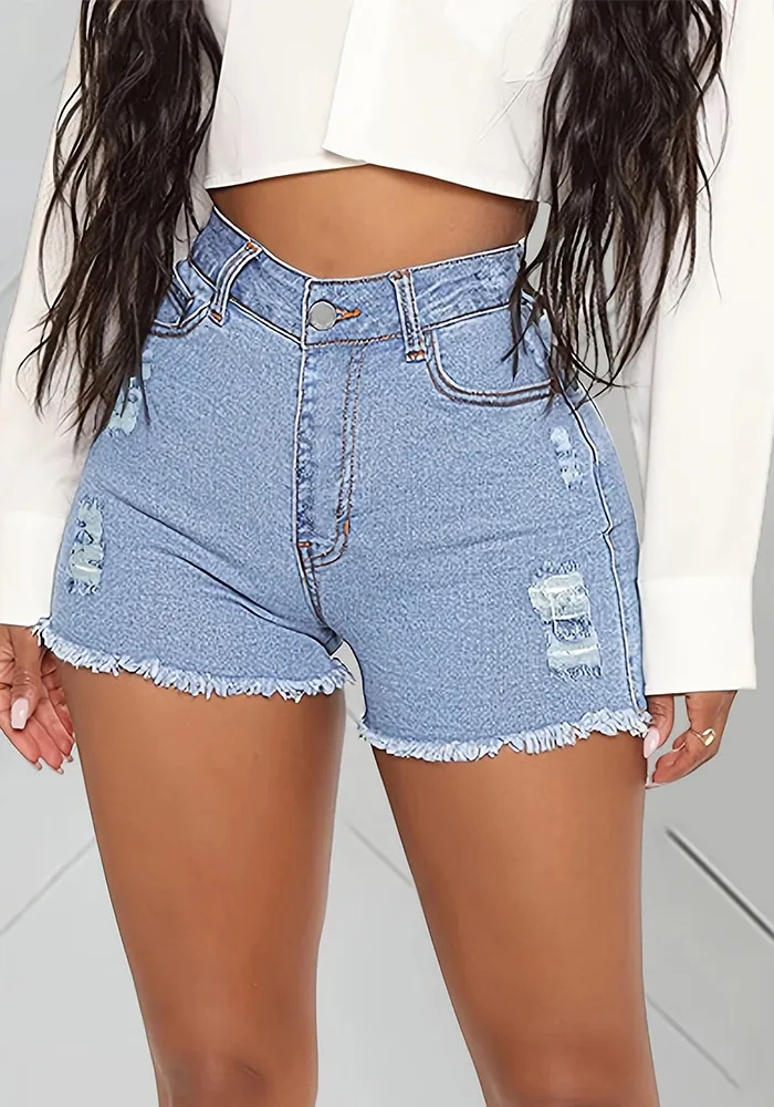 Womens Clothing Trend Ripped Women'S Denim Shorts 3 Womens Clothing Trend Ripped Women'S Denim Shorts