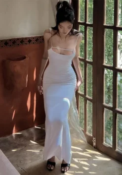 Women's Summer Sexy Off Shoulder Low Cut Low Back Lace-Up Mermaid Slip Dress 34 Women's Summer Sexy Off Shoulder Low Cut Low Back Lace-Up Mermaid Slip Dress -Women Fashion Shop 3f4880c1f4b144be