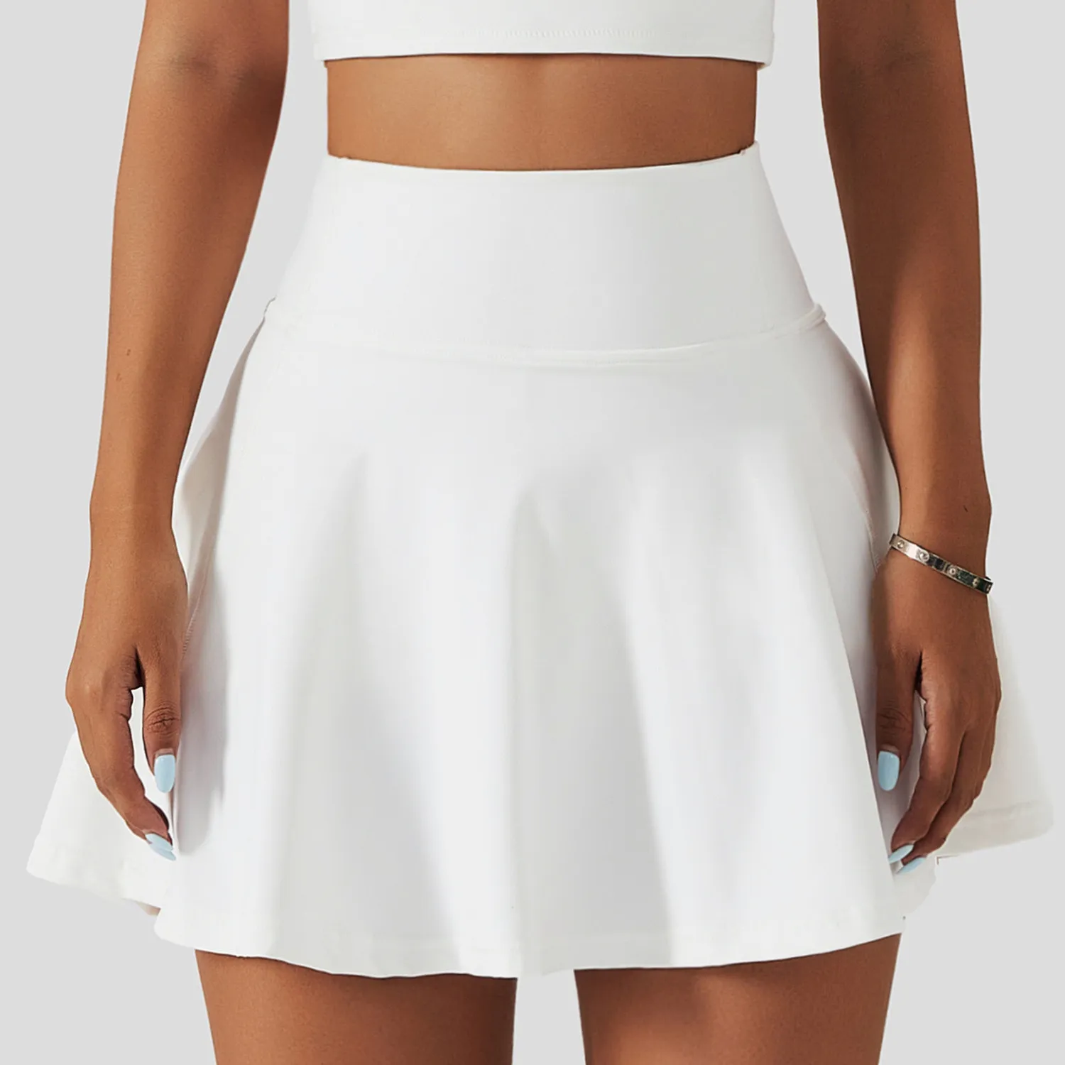 Spring Tennis Skirt Fitness Badminton Fake Two Piece Sports Skirt Pocket Running Casual Mini Skirt 13 Spring Tennis Skirt Fitness Badminton Fake Two Piece Sports Skirt Pocket Running Casual Mini Skirt - Image 11