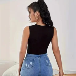 Women Summer Solid Small Vest Hollow Sexy Top -Women Fashion Shop 40338ff3ba2a500b