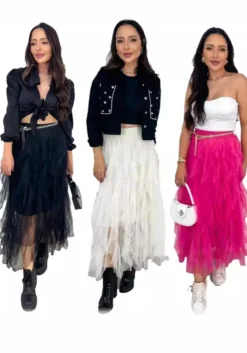 Women Irregular Mesh Skirt -Women Fashion Shop 41ac02efad0e9411