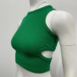 Women Summer Hollow Sleeveless Crop Top -Women Fashion Shop 41f773ff4ccb6612