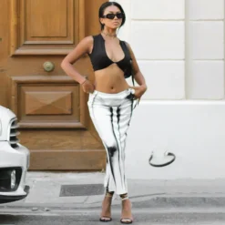 Women's Autumn Street Sexy Body Pattern Print Slim Bodycon Long Skirt -Women Fashion Shop 44eee89787f7125f