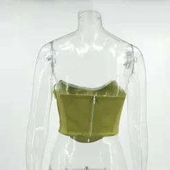 Summer Women's Sexy Fishbone Corset Wrap Chest Crop Tank Top -Women Fashion Shop 455635573ff2318b