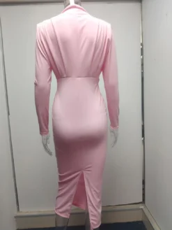 Women Fall Trendy Solid Long Sleeve Dress -Women Fashion Shop 4751ee6ecd008a49