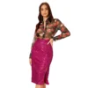 Women Slit Bodycon Sequined Skirt -Women Fashion Shop 48a2429c464402eb
