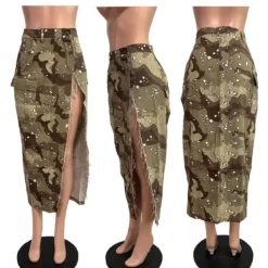 Women Camouflage Denim Skirt -Women Fashion Shop 49cc7f806585fb22