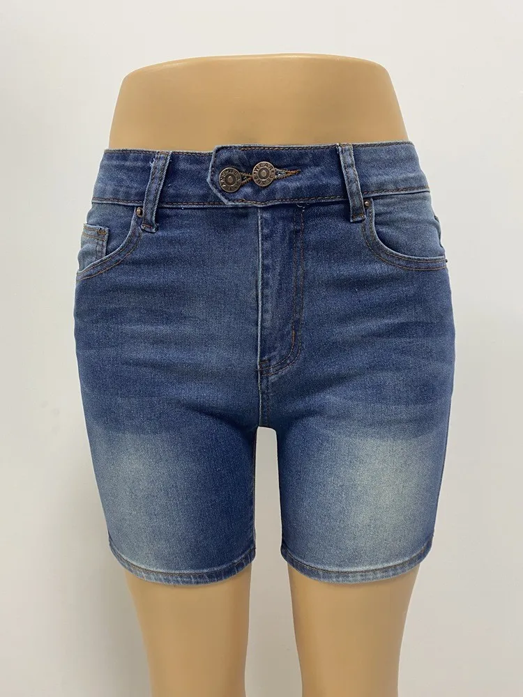 Summer Retro Slim Fit Women's Denim Shorts 10 Summer Retro Slim Fit Women's Denim Shorts - Image 8