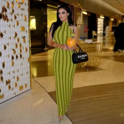 Women Halter Neck Backless Sexy Dress -Women Fashion Shop 4b30d50106ecce6d