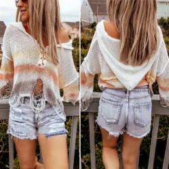 Spring Summer High Waist Ripped Tassel Women's Fashion Irregular Denim Shorts 21 Spring Summer High Waist Ripped Tassel Women's Fashion Irregular Denim Shorts -Women Fashion Shop 4c18f7512dc71b8d