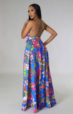 Women French Floral Strap Dress -Women Fashion Shop 4c42852834d5e474