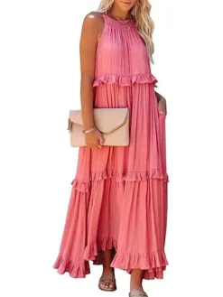 Summer Holidays Ruffle Long Dress Swing Elegant Beach Dress Women 25 Summer Holidays Ruffle Long Dress Swing Elegant Beach Dress Women -Women Fashion Shop 4e9293d2e2b16d7a