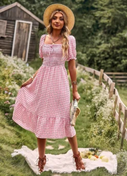 Women Holidays Off Shoulder Plaid Dress 19 Women Holidays Off Shoulder Plaid Dress -Women Fashion Shop 4fe95172a69eca69