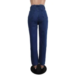 Women's Spring Fashion Style Waist Lace-Up Casual Denim Pants -Women Fashion Shop 50009ae559e28e01