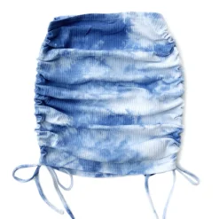 Women's Knitted Skirt Rib Drawstring Sexy Tie Dye Slim Skirt -Women Fashion Shop 5144a0d0ceaf219e
