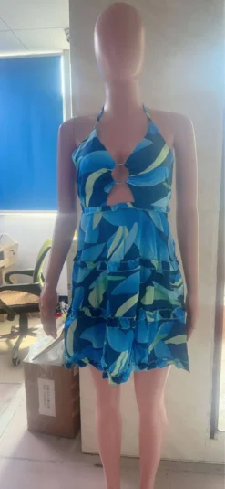 Strappy Printed Ruffle Dress -Women Fashion Shop 5229a127a86f1c31