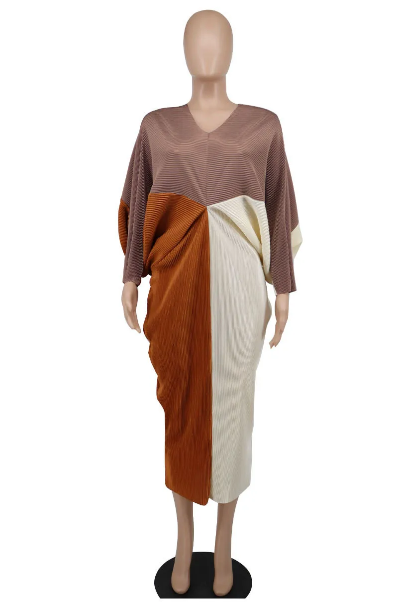 Women'S Autumn Long Sleeve Colorblock Cozy Casual Loose Dress 8 Women'S Autumn Long Sleeve Colorblock Cozy Casual Loose Dress - Image 6