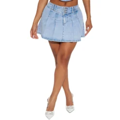 Sexy Club Denim Pleated Skirt -Women Fashion Shop 564332ae8b3c82aa