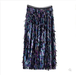 Women Fringed Sequin High Waist Bodycon Skirt 18 Women Fringed Sequin High Waist Bodycon Skirt -Women Fashion Shop 58ae869ee103f020
