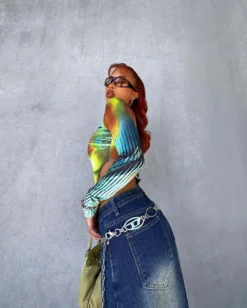 Women Casual Vintage Denim Long Skirt -Women Fashion Shop 5ad6796be36f6088