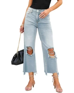 Women Loose Ripped Denim Pants -Women Fashion Shop 5ce4d7bbf0a0f0bf
