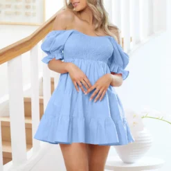 Women Sexy Ruffles Chic Cascading Ruffles Dress -Women Fashion Shop 61ecedd60f1c9985