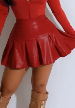 Cute Casual Style Sexy Pleated Leather Mini Skirt 20 Cute Casual Style Sexy Pleated Leather Mini Skirt -Women Fashion Shop 62d768e6352d2093