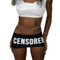 Women's Summer Fashion Letter Printed Sexy Mini Skirt -Women Fashion Shop 62f95d6a5be5a9d1