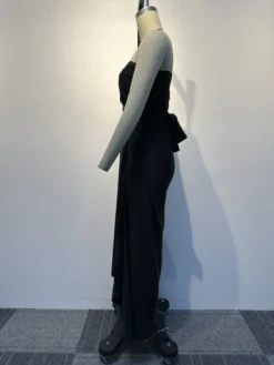 Sexy Solid Color Irregular One Piece Multi-Way Lace-Up Maxi Dress -Women Fashion Shop 646e806669153c7a