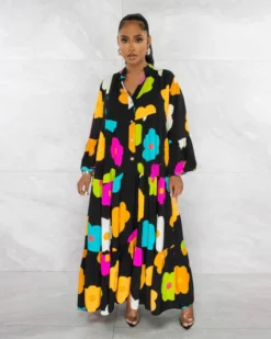 Women Floral Print Loose Long Dress 22 Women Floral Print Loose Long Dress -Women Fashion Shop 65e40cc39d773e8e