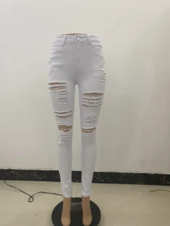 Women Stretch Ripped Denim Jeans Pant -Women Fashion Shop 699adac41abb1785
