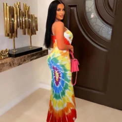Printed Sling Long Nightclub Dress -Women Fashion Shop 6cab52c557bd8ef5