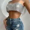 Women Sexy Camisole Tassel Chain Halter Neck Backless Top -Women Fashion Shop 6d97c85dda5e159f