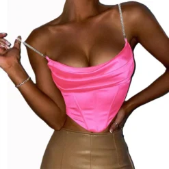 Sexy Ladies Fit Diamond Chain Camisole Outdoor Wear Camisole -Women Fashion Shop 6dfda94edb78bfc5