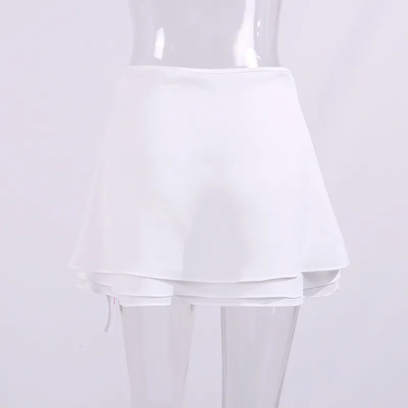 Women Sexy Chiffon Strap Ruffles Dress 7 Women Sexy Chiffon Strap Ruffles Dress - Image 5