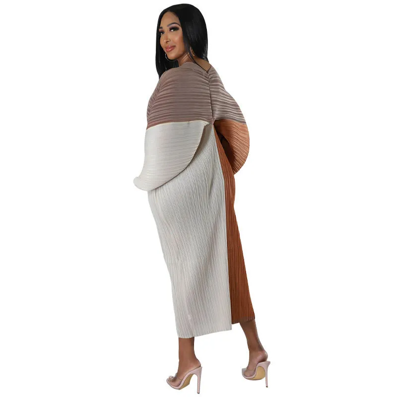 Women'S Autumn Long Sleeve Colorblock Cozy Casual Loose Dress 7 Women'S Autumn Long Sleeve Colorblock Cozy Casual Loose Dress - Image 5