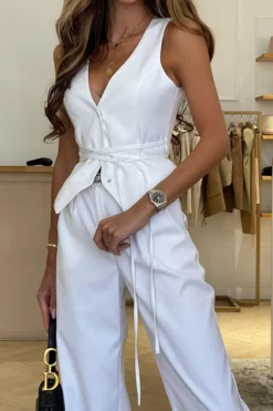 Spring Summer Strappy Casual Women'S Top Holidays Loose Fashion Vest -Women Fashion Shop 708383c949f0a617