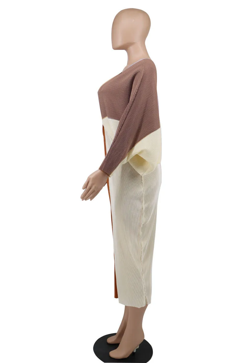 Women'S Autumn Long Sleeve Colorblock Cozy Casual Loose Dress 3 Women'S Autumn Long Sleeve Colorblock Cozy Casual Loose Dress