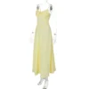 Women's Summer Sexy Strap Pleated Slim Waist Casual Long Dress -Women Fashion Shop 75c0f0ef147a7ee4