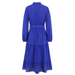 Elegant Slim Chic Tie Collar A-Line Casual Dress -Women Fashion Shop 770293abfc3e3746