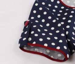 Women Retro Polka Dot Contrast Color Dress -Women Fashion Shop 77745cf3ce99aff2