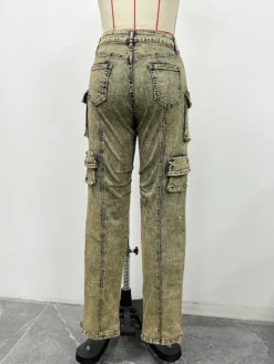 Women Cargo Wash Vintage Denim Pants 13 Women Cargo Wash Vintage Denim Pants -Women Fashion Shop 7900b5760a610665