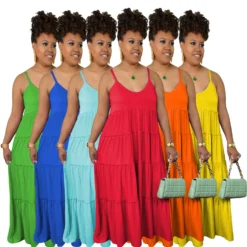 Women's Dress Sexy Bohemian Sling Maxi Dress Sleeveless Summer -Women Fashion Shop 7a5384dcf0b392dc