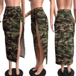 Women Camouflage Denim Skirt -Women Fashion Shop 7b3eb1a4755bed15
