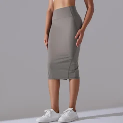 Women High Waist Stretch Slit Sports Skirt -Women Fashion Shop 7da6b333776d5f5a