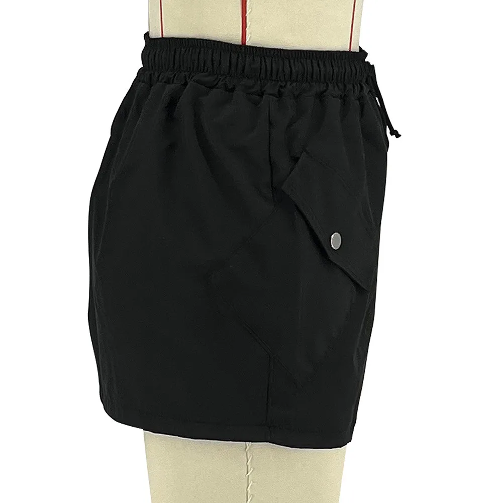 Women's Sports Casual Pocket Solid Cargo Skirt 18 Women's Sports Casual Pocket Solid Cargo Skirt - Image 16