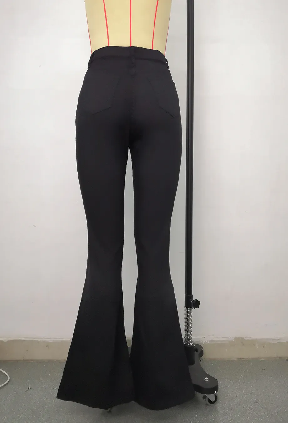 Denim Pants Women'S Jeans Elastic High Waist Slightly Flared Trousers 15 Denim Pants Women'S Jeans Elastic High Waist Slightly Flared Trousers - Image 13