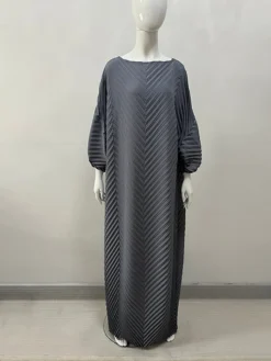 Plus Size Women Pleated Loose Maxi Dress -Women Fashion Shop 7f11ed5bb28c9eef