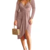 Sexy Fashion Solid Color V-Neck Dress -Women Fashion Shop 7f5544a337d62cad